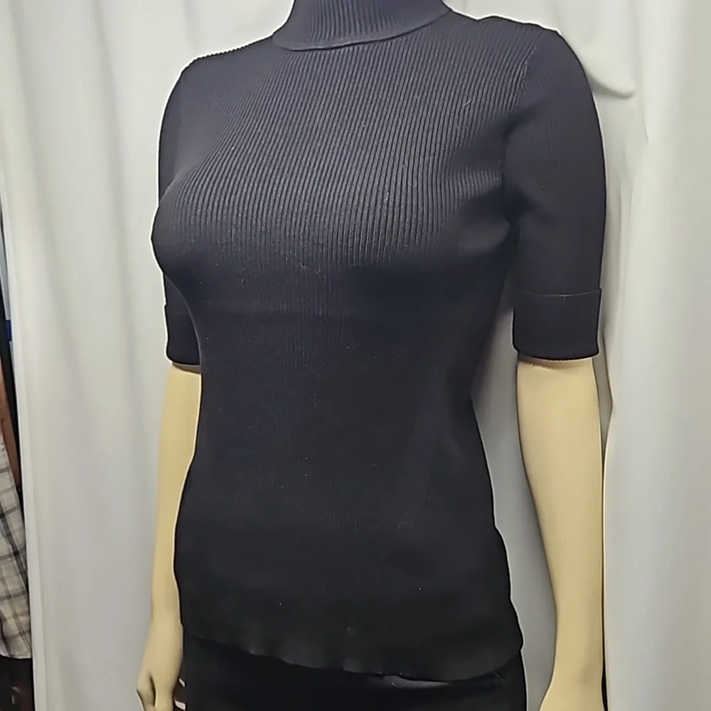 Chico's Marielle Mock Neck Top - Picture 5 of 9